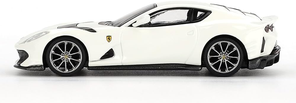 BBR Models 1:64 Ferrari 812 Competizione Bianco Avus White Limited Edition Die-Cast Model Car – Premium Sports Car Collectible