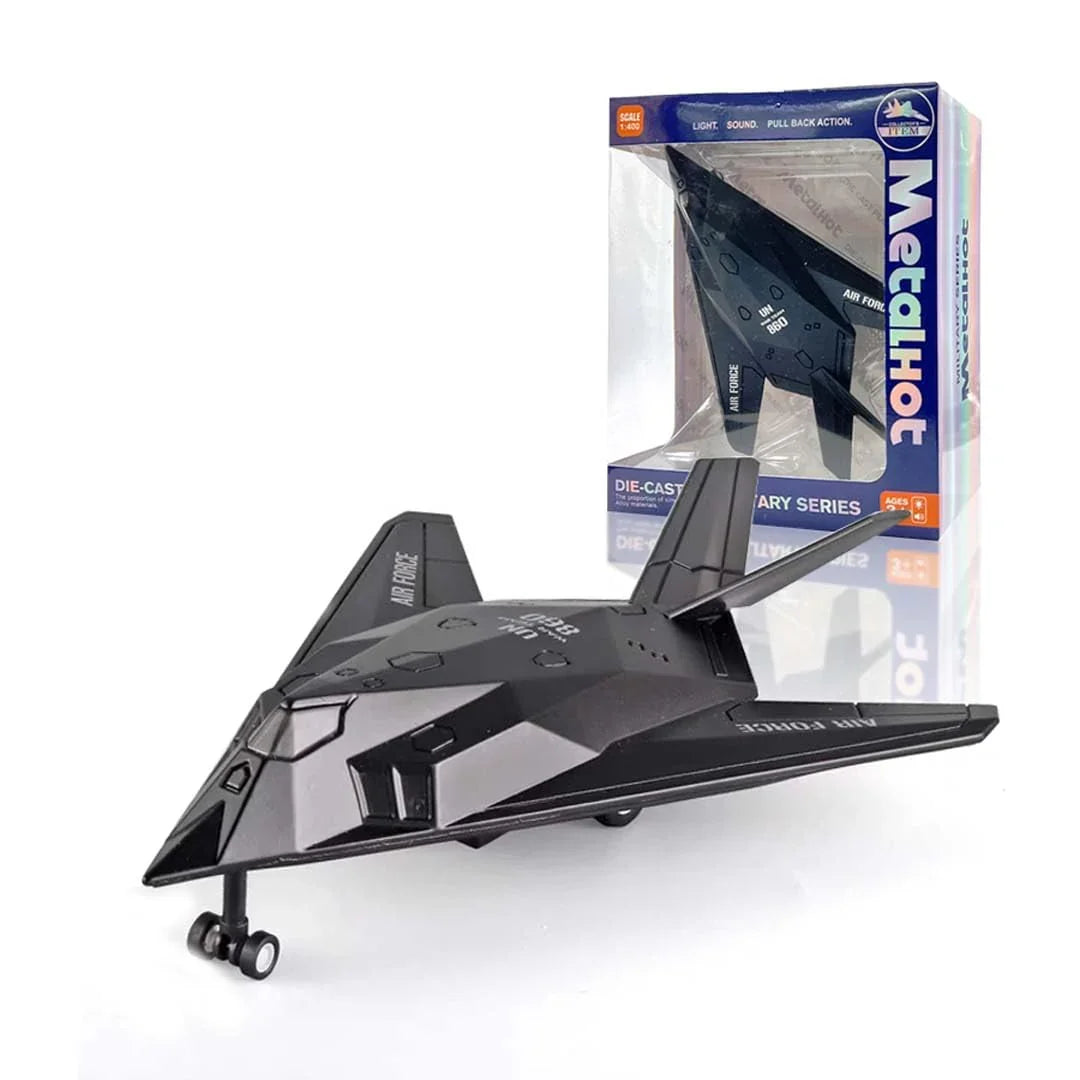 Airplane: 1:400 Scale Stealth Attack Jet Model – Premium Die-Cast Collectible Plane (V22 Type) - Jaiman Toys