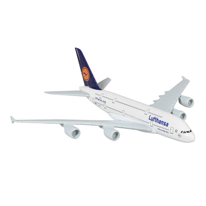 Breatoi Die-Cast Aeroplane Scale Model – Lufthansa A380 Aircraft (16 cm)