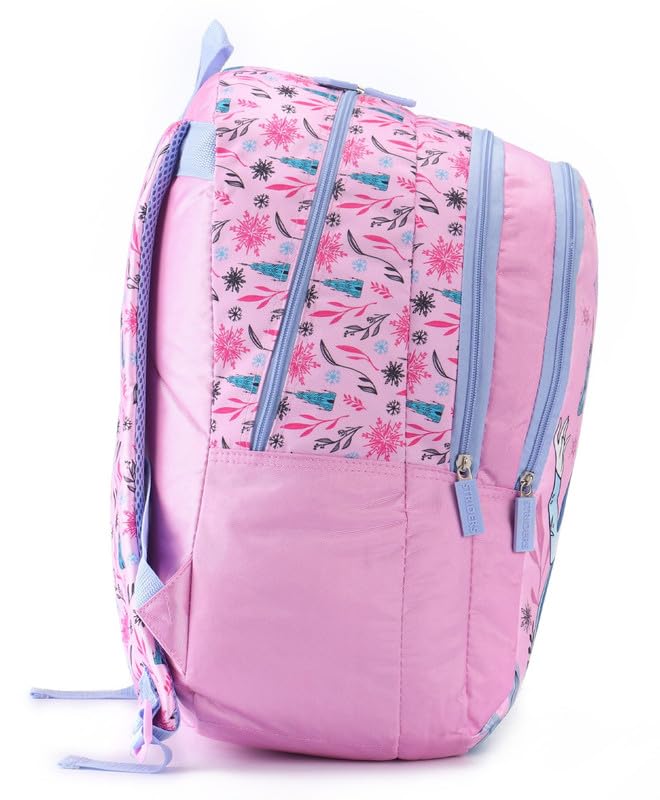 Striders Frozen Kids School Backpack 18 Inch – Disney Elsa & Anna Girls School Bag with Multiple Compartments