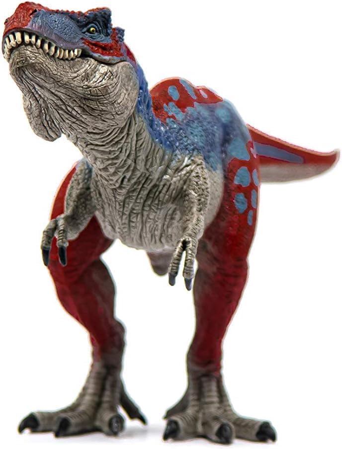 schleich Dinosaurs - Red and Blue T Rex Action Figure with Movable Jaw - 11" Length, Realistic Tyrannosaurus Rex Dino Figurine - Large Dinosaur Toy for Imaginative Play Boys and Girls Ages 5+ | 72155