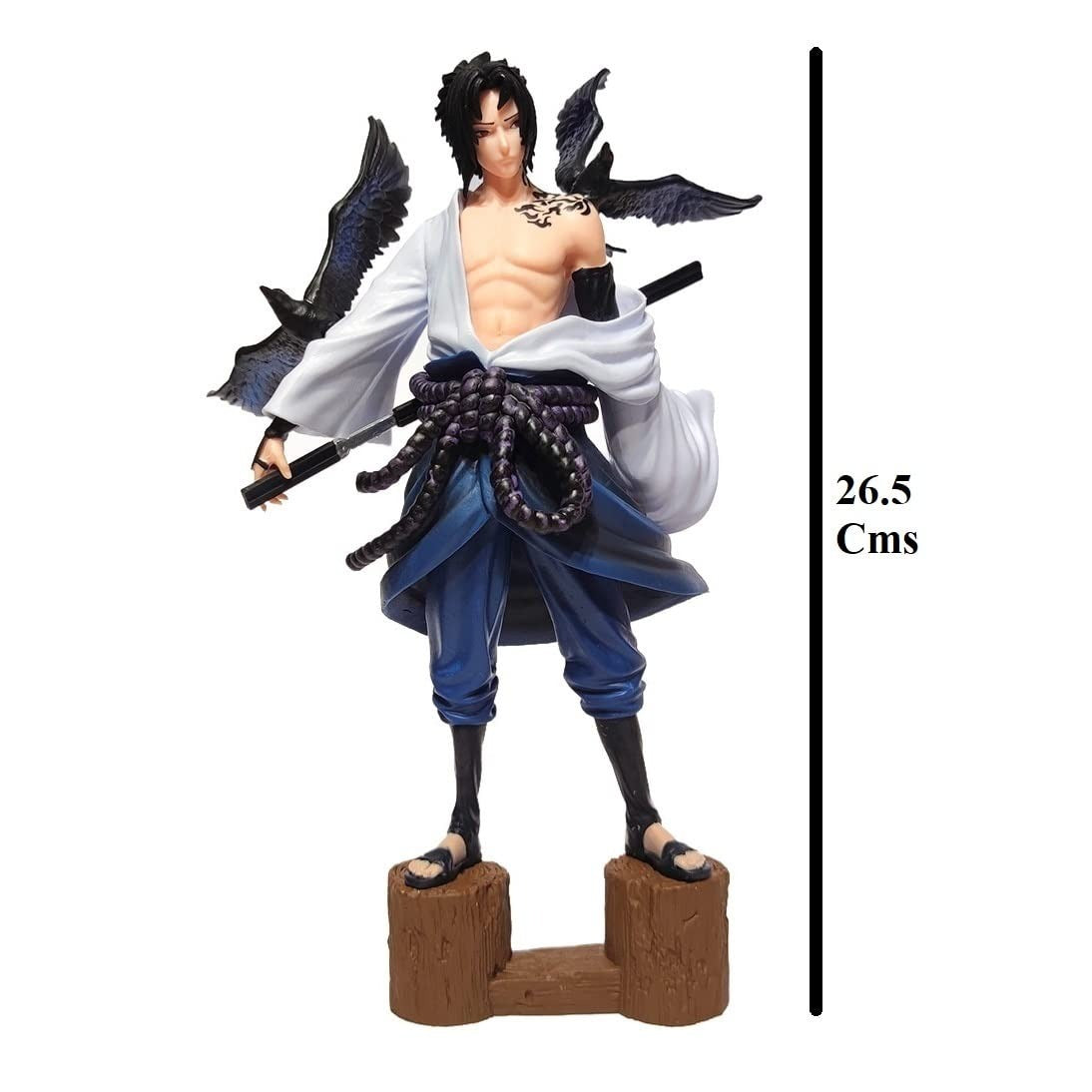 Naruto Sasuke Uchiha 26.5 CM Anime Action Figure | PVC Collectible Display Statue