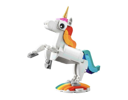 LEGO 31140 Creator 3in1 Magical Unicorn Building Set (145 Pieces) | Unicorn, Seahorse & Peacock Models | Fantasy Animal Toy for Kids 7+