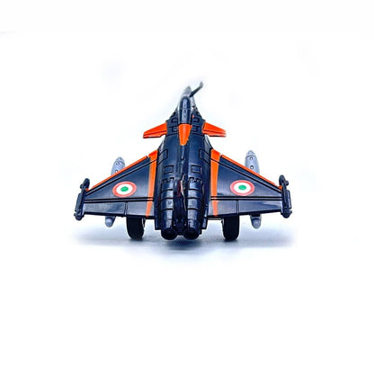 Centy Fly High Press & Go RFL Fighter Jet Toy Aircraft | Friction Powered Military Plane for Kids 3+ (Black & Orange) | BGX