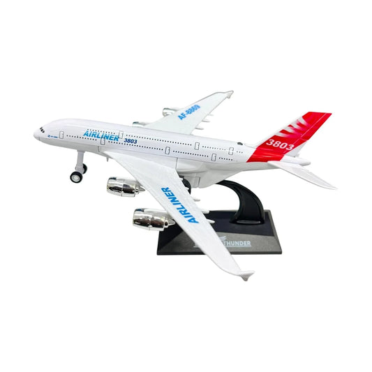 Airplane! 1:400 Scale Die-Cast Airliner – Pullback Toy Plane with Lights & Sounds | Premium Collectible Model - Jaiman Toys