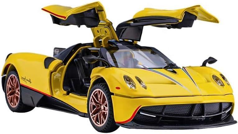 JOY JUNCTION Pagani Chinese Dragon 1:32 Scale Alloy Metal Pullback Die-Cast Car – Blue with Lights, Music & Openable Doors - Jaiman Toys