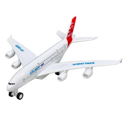 Airplane! 1:750 Scale Die-Cast Airliner – Mini Pullback Plane with Lights & Sounds | Compact Aviation Collectible - Jaiman Toys