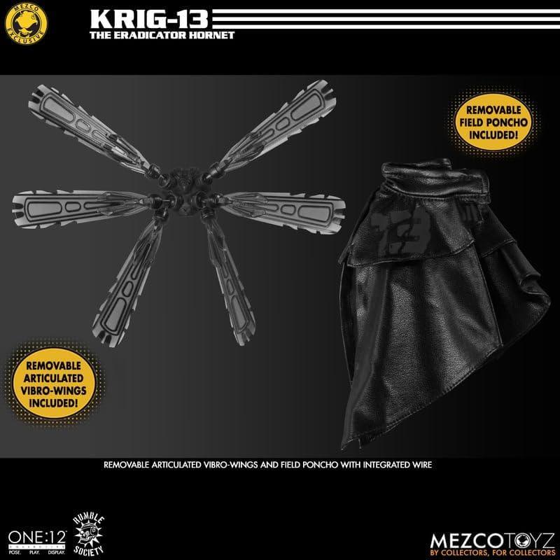 Mezco One:12 Collective Rumble Society Krig-13 Eradicator Hornet Edition Figure - Jaiman Toys