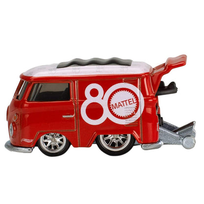 Hot Wheels Premium Pop Culture Combo Pack – Scooby-Doo The Mystery Machine + Mattel 80th Anniversary Kool Kombi Die-Cast Vehicles with Real Riders