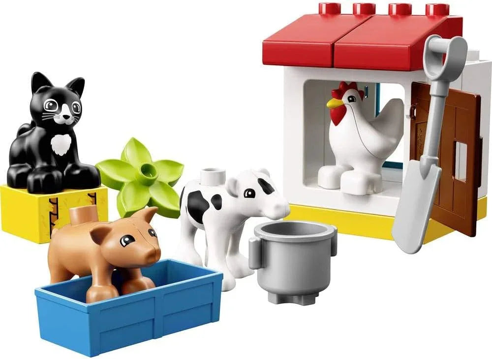 LEGO 10870 Duplo Farm Animals  – Educational Building Blocks Set for Toddlers, Multicolor