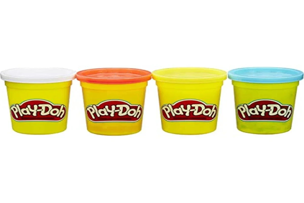 Play-Doh Modeling Compound 4-Pack – 4-Ounce Cans, Classic Colors, Non-Toxic Creative Dough for Kids 2+ - Jaiman Toys