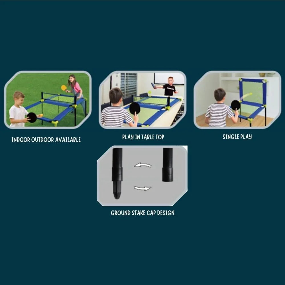 Innov8 Rebound Pong Table, Indoor/Outdoor Game Set with 2 Paddles and 2 Balls - Jaiman Toys