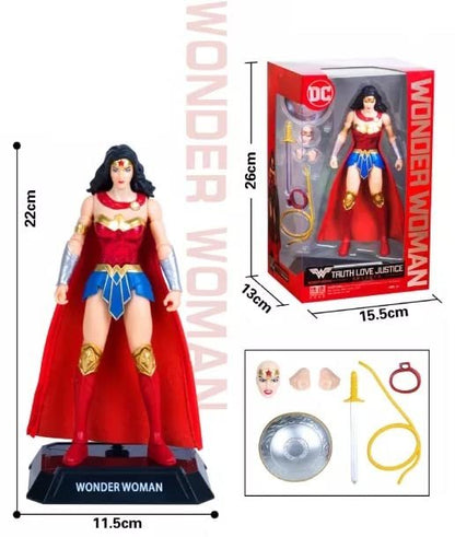 DC Wonder Women Action Figure with accessories - TRUTH LOVE JUSTICE Age 6+ (Pack of 1)