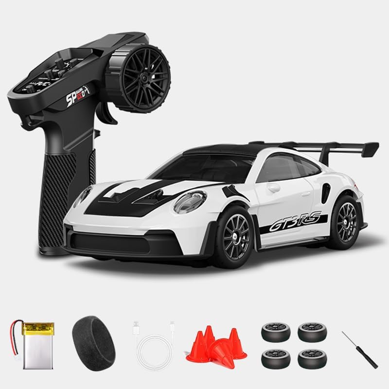 Hstar 1:43 RC Drift Car 2.4GHz 4WD Alloy 20 km/h High-Speed RC Racing Car with Gyro