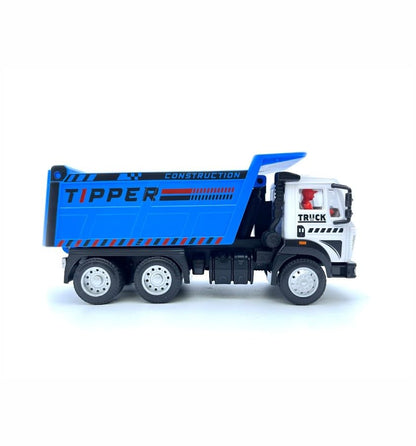 Centy Dig & Build Magna Truck Series Tipper Truck Pull Back Action Toy Blue & White | Construction Dump Truck for Kids Age 3+ | BGX