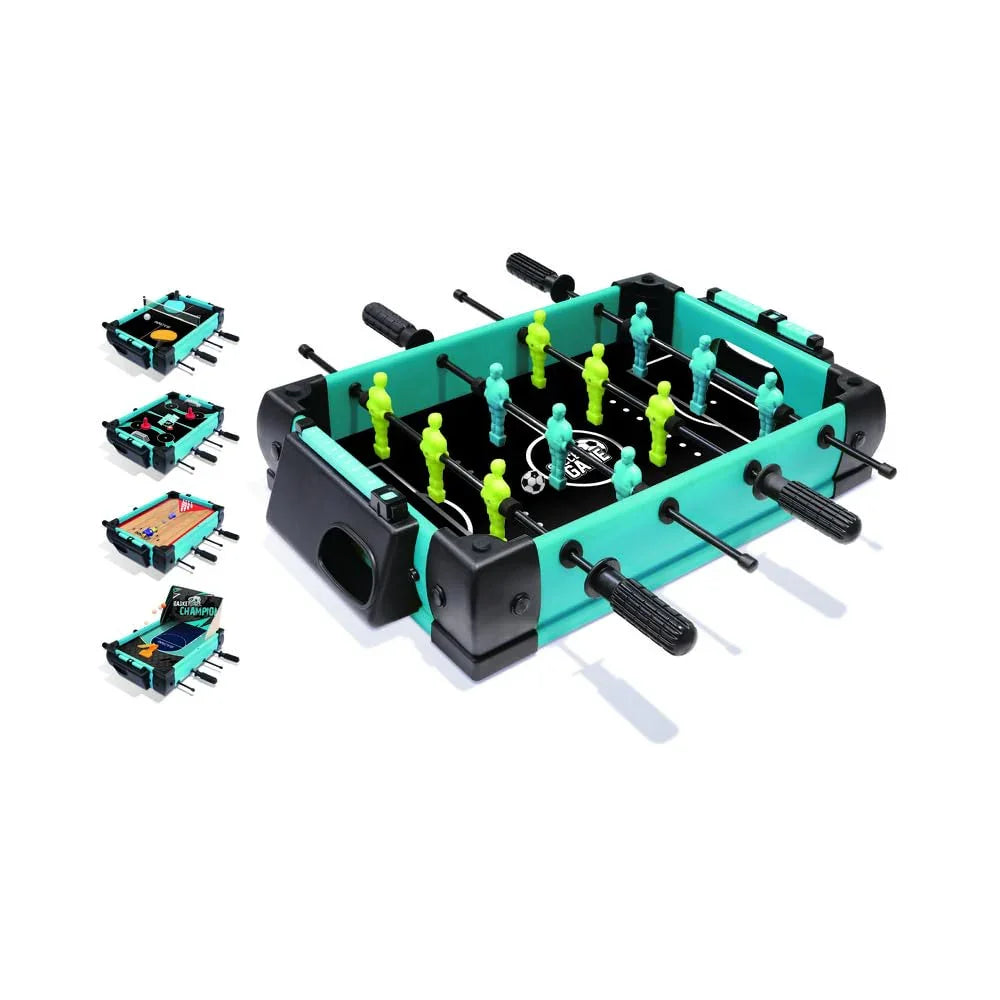 Innov8 Multi-Table Game Set, 5-in-1 Sports Games, Football, Billiards, Hockey, Basketball, Table Tennis, 43cm x 30cm x 25cm, for Ages 5+ - Jaiman Toys