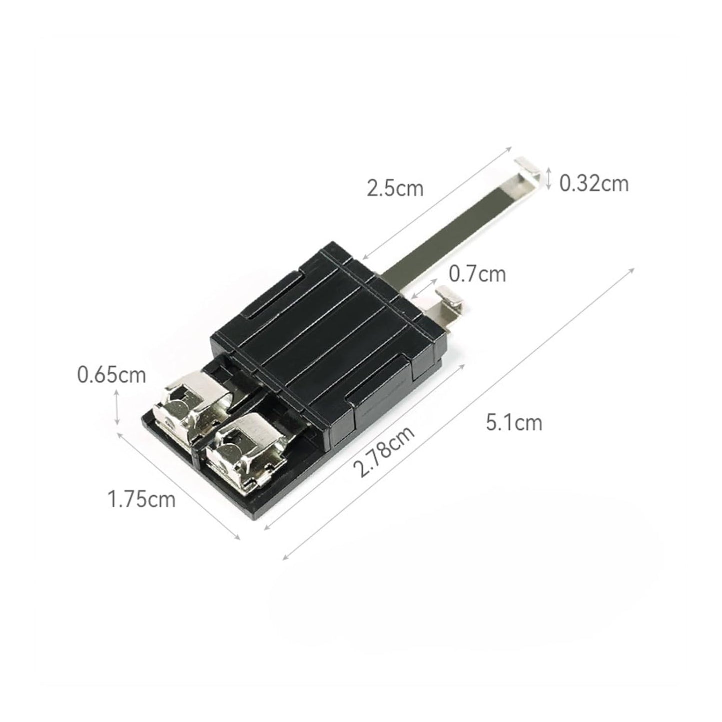 HO Scale Track Power Clip Connector 1:87 Model Railway Power Feed Cable | Easy Install Low Resistance Train Track Connector