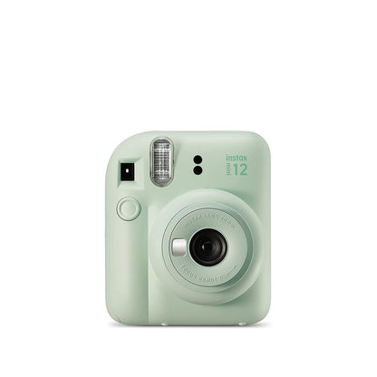 Fujifilm Instax Mini 12 Instant Camera + 10 Shot Films + PU Leather Camera Case + Instax Photo Album 64 Sheets + Closeup Selfie Lens (Mint Green, Mini 12)