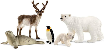 Schleich Wild Life - Arctic Animal Bundle 2022 Set - Kids Ages 3+ | 77421 | Wild Animal Figurine, Realistic Animal Toys, Safari Toy for Boys and Girls, Screen-Free Imaginative Pretend Play, Montessori