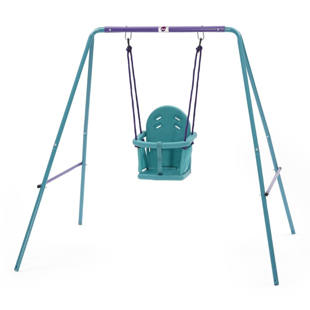 Plum 2-In-1 Swing Set With Adjustable Steel Frame, Suitable For Babies, Toddlers And Children ,181 Cm