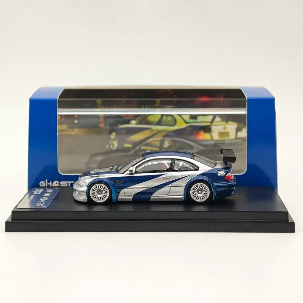 Ghost Player M3 E46 GTR 1:64 Scale Diecast Model Car | Metal Body Racing Collectible