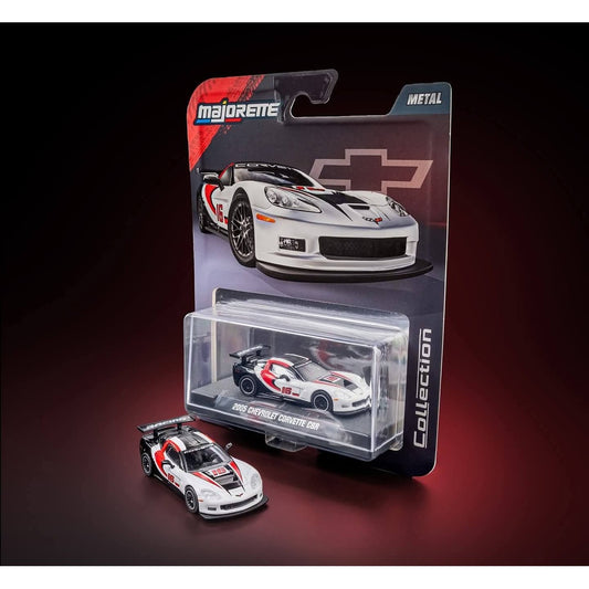 Majorette Collector Edition – 2005 Chevrolet Corvette C6R – White | Premium Die-Cast Model