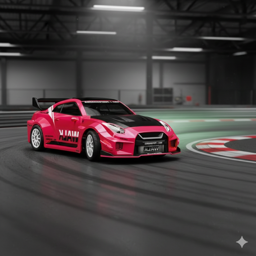 Hstar 1:43 RC Drift Car 2.4GHz 4WD Alloy 20 km/h High-Speed RC Racing Car with Gyro