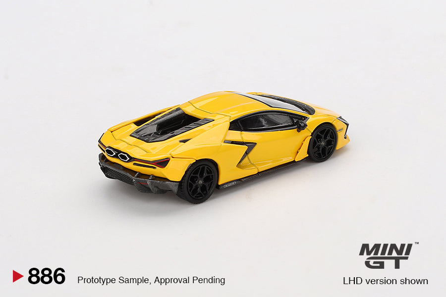 Mini GT 1:64 Blister Lamborghini Revuelto Giallo | Official Diecast Supercar Model