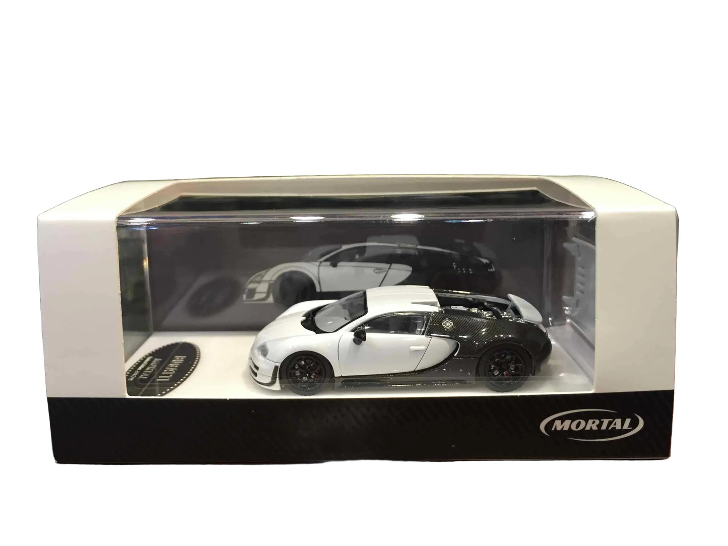 Mortal 1/64 Scale Bugatti White/Black – Premium Diecast Car Model Collectible - Jaiman Toys