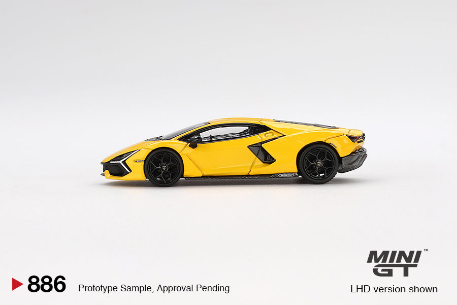 Mini GT 1:64 Blister Lamborghini Revuelto Giallo | Official Diecast Supercar Model