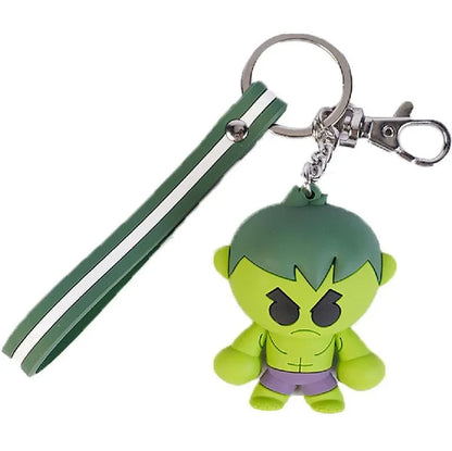 Marvel Hulk Drop-Glue 3D Keychain with Strap – Superhero Character Accessory