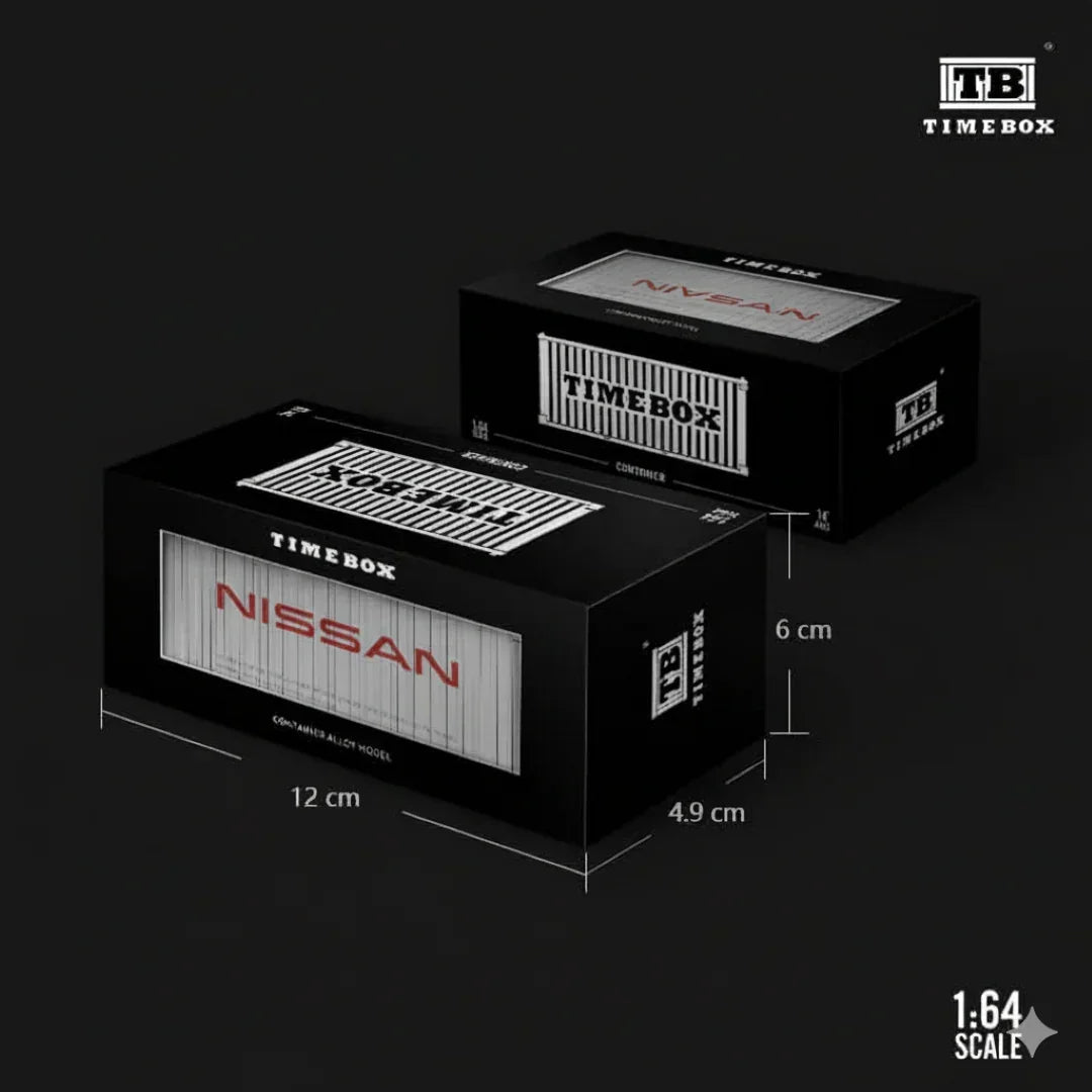 TIME BOX 1:64 Diecast 20ft Container – NISSAN Edition | Premium