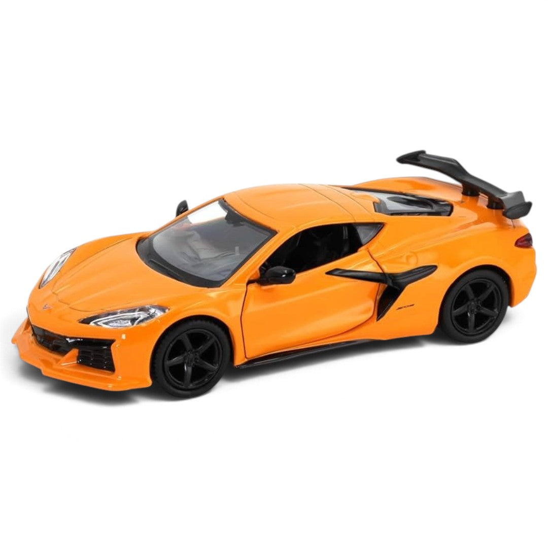 RMZ City Chevrolet Corvette Z06 1:32 Scale Die-Cast Model Car – With 2 Variants Collectible Car with Opening Doors, Pull-Back Action