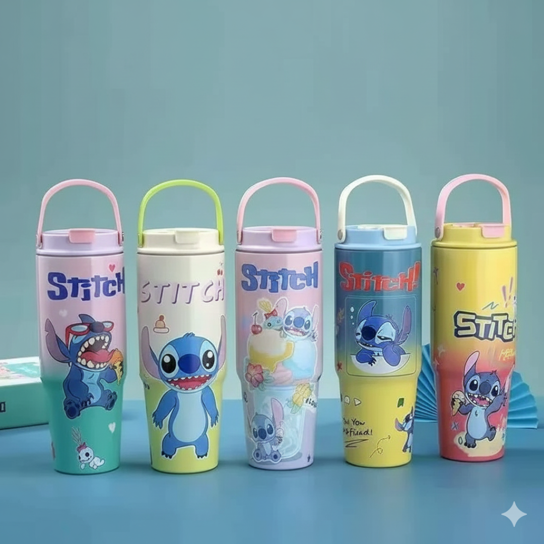 Stitch 900 ml (30 oz) Vacuum Insulated Stainless Steel Sipper Water Bottle