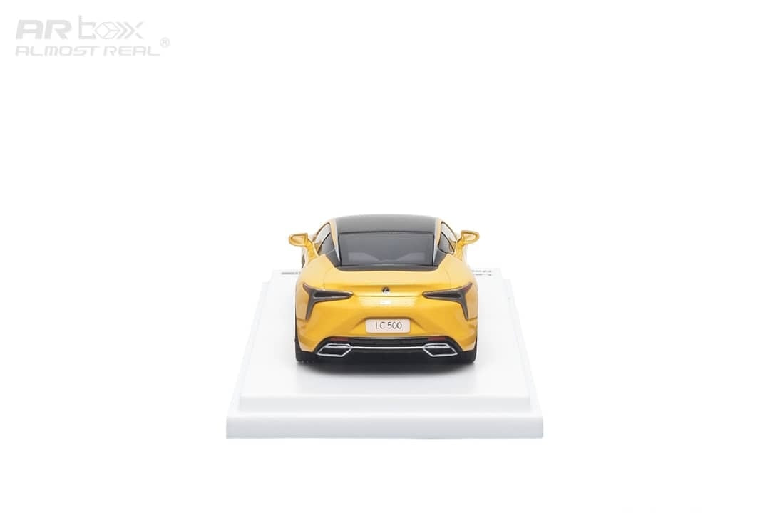 AR Box 1:64 Lexus LC500 2018 Diecast Model Car – Yellow Premium Collector Edition