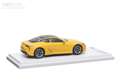 AR Box 1:64 Lexus LC500 2018 Diecast Model Car – Yellow Premium Collector Edition