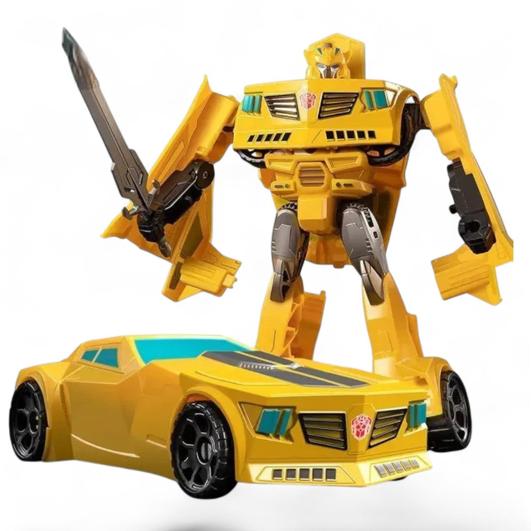 Mecha Crazed 1/10 Scale Robot Transforming Action Figure | Deformation Transforming Toy For Kids