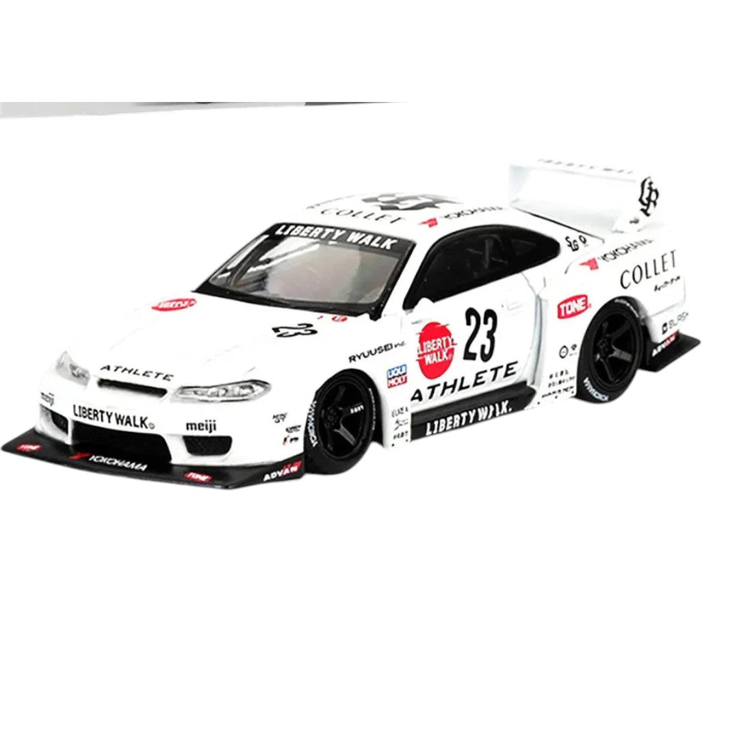 Mini GT 1:64 LB★Works Racing Duo – McLaren 720S GT3 Motul #9 & Nissan Silvia S15 Liberty Walk #23 Diecast Models
