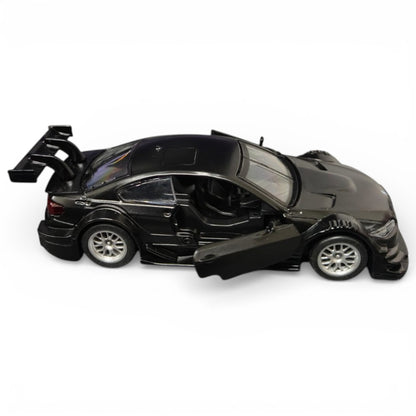 MSZ 1:42 BMW M3 DTM Die-Cast Model Car – Black | Pull Back, Openable Doors (67318S)