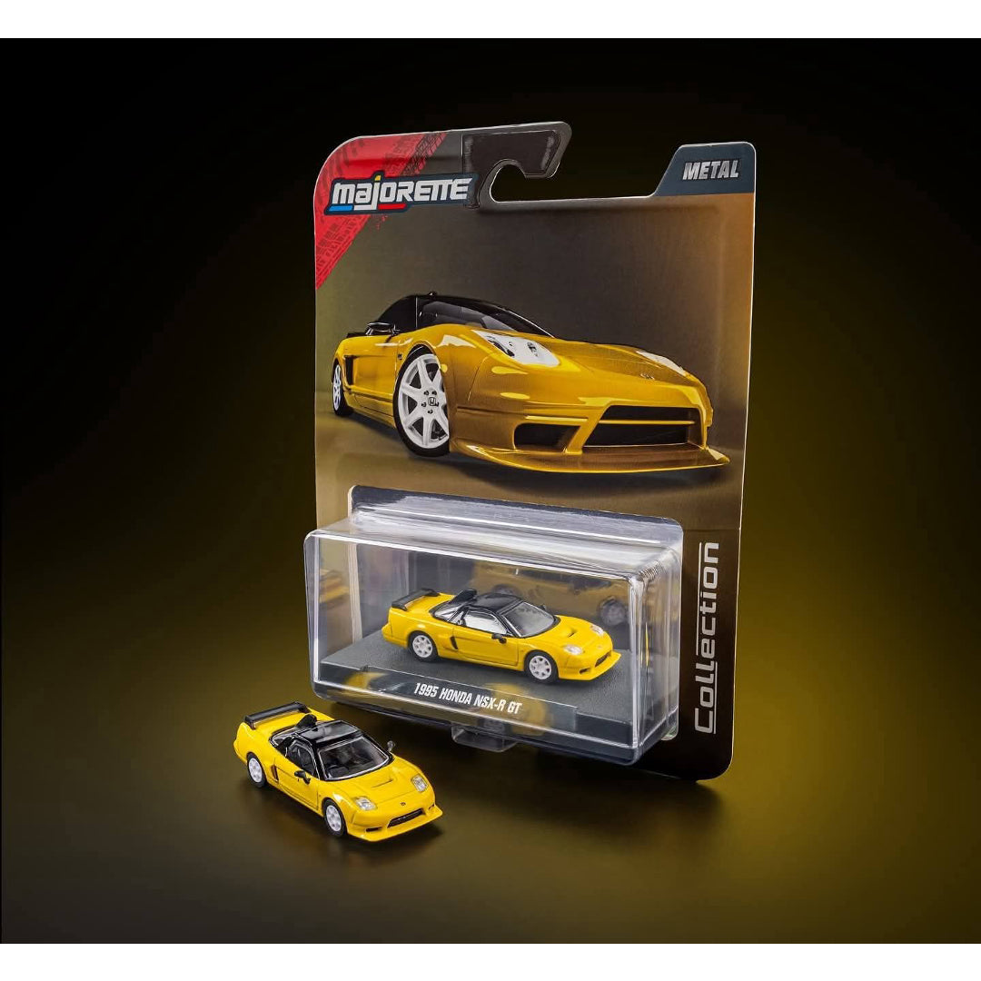 Majorette Collector Edition – 1995 Honda NSX-R GT Yellow | 1:64 Premium Diecast Model Car