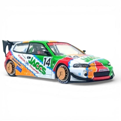 Pop Race Pandem Honda Civic EG6 1:64 Die-Cast Model Car | JACCS Livery | Premium Collector Edition