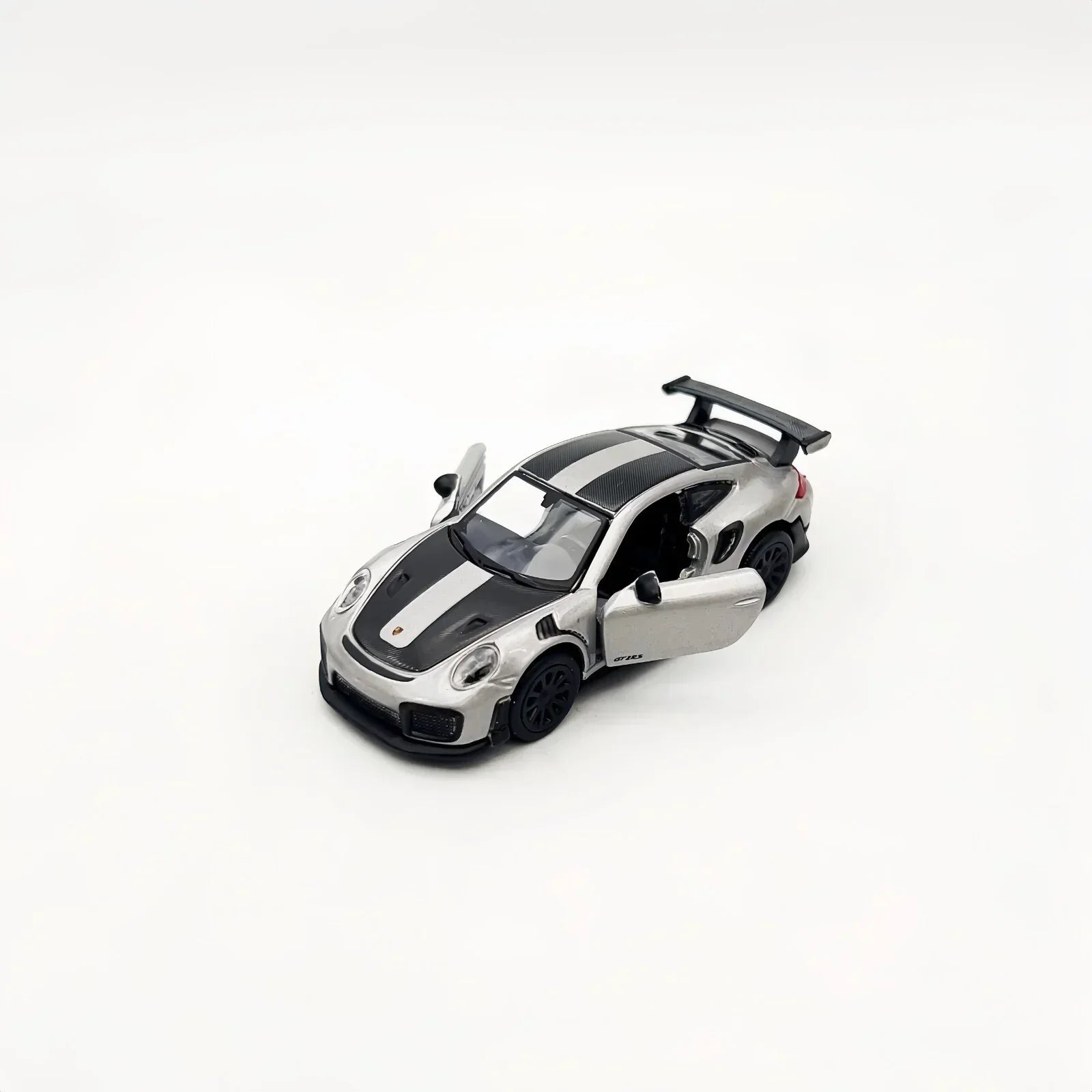 Porsche 911 GT2 RS – Silver Metallic w/ Carbon Stripes | Speed