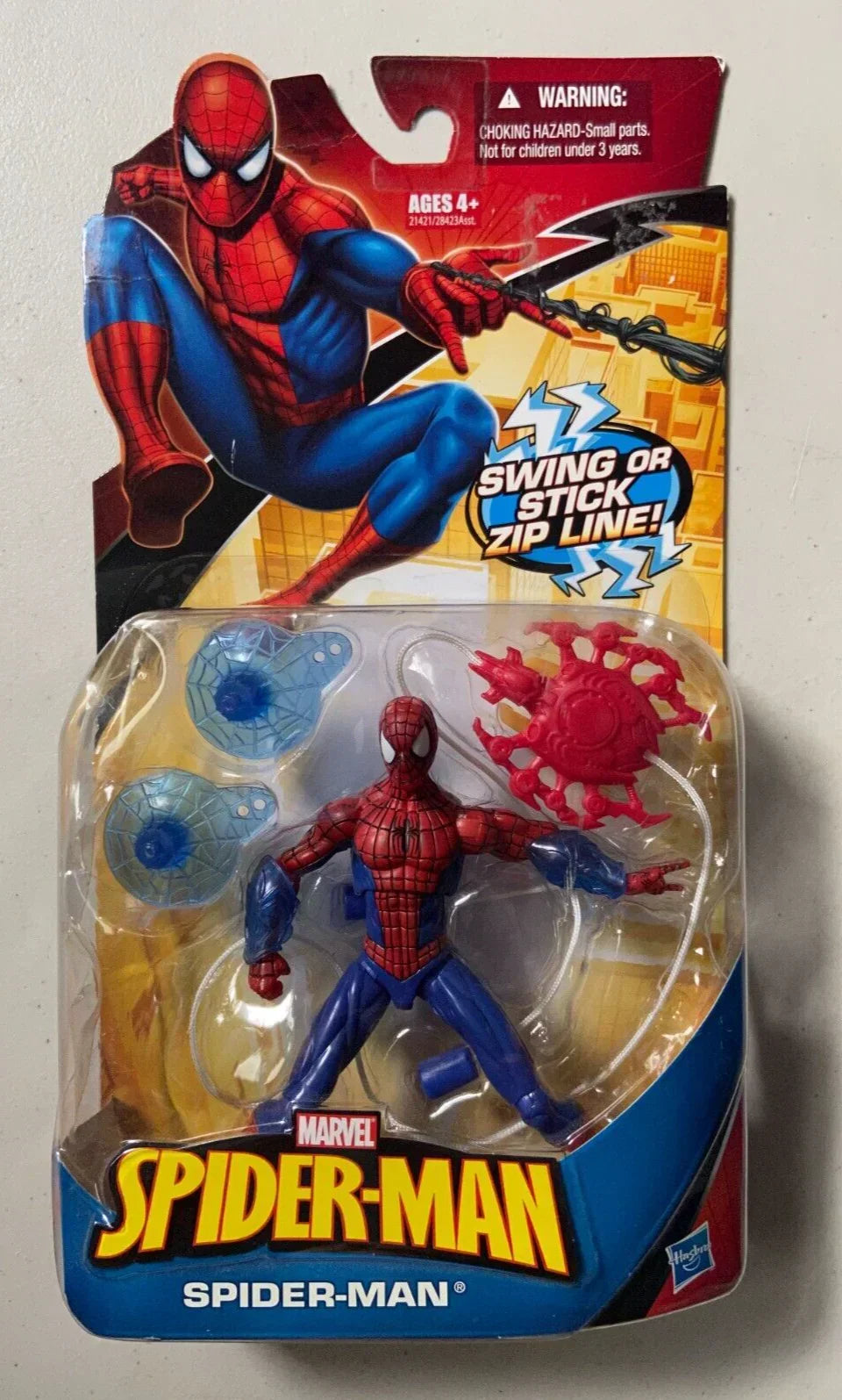 Marvel Spider-Man Action Figure with Accessories – Snap-On Rocket Armor / Launching Missile / Zip Line Variants