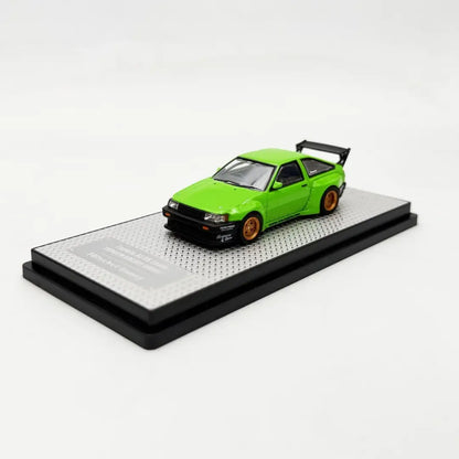 Inno64 1:64 Diecast Model Car Compatible with Toyota AE86 Levin Pandem Rocket Bunny Green Limited Edition IN64-AE86PL-GRN