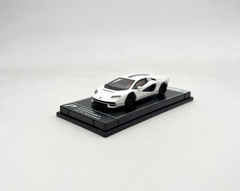 PosterCars 1:64 Lamborghini Countach LPI 800-4 – White – Acrylic Box | Hypercar League Collection - Jaiman Toys