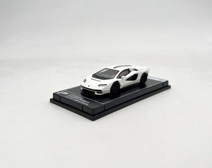 PosterCars 1:64 Lamborghini Countach LPI 800-4 – White – Acrylic Box | Hypercar League Collection - Jaiman Toys