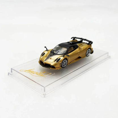CM Model 1:64 Pagani Imola Full Carbon Gold Diecast Model Car with Extra Wheels | Premium Hypercar Collectible