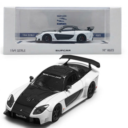 SUPCAR 1:64 Mazda RX-7 VeilSide Diecast Model Car | Limited Edition 999 Pieces | Premium JDM Collectible