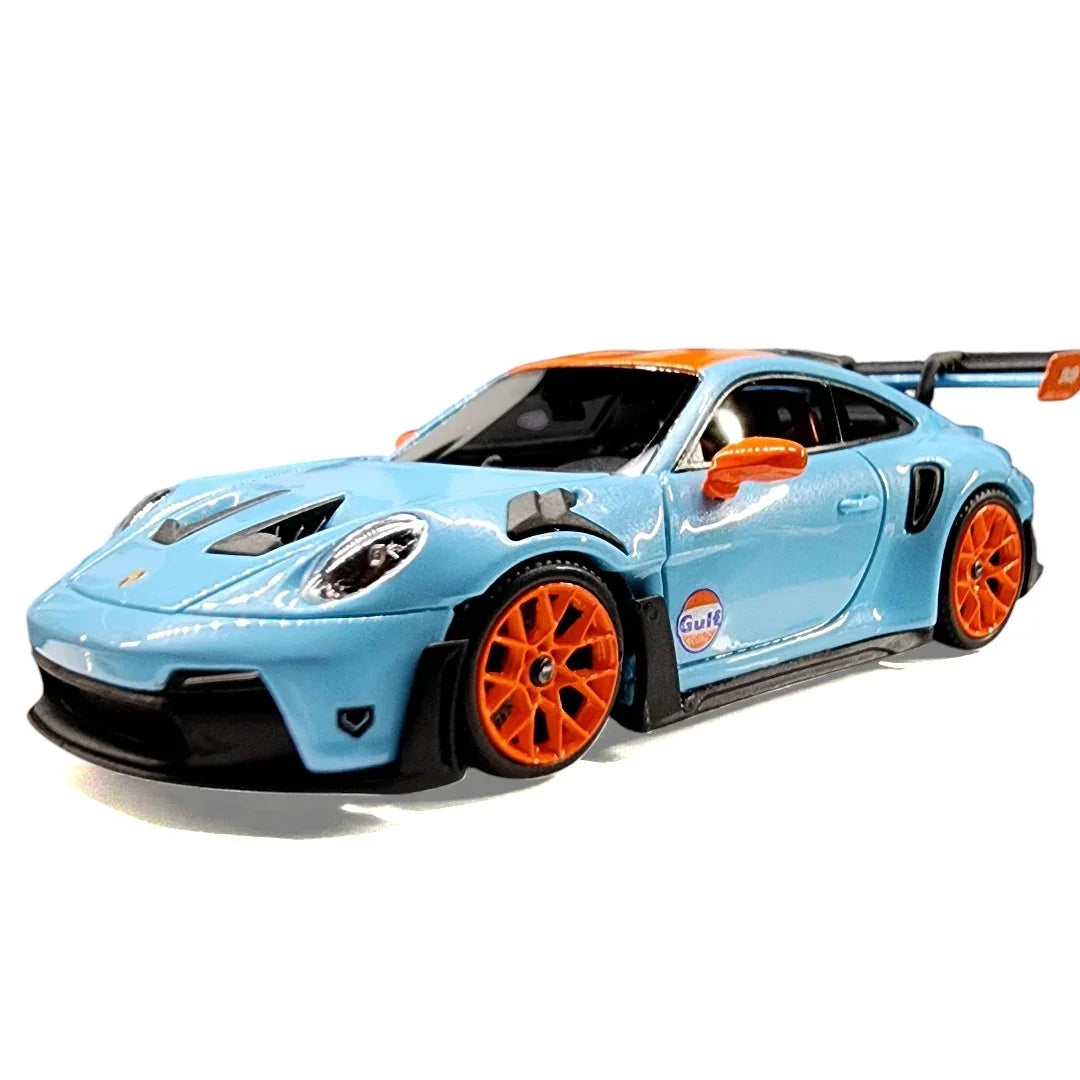 Street Warrior 1:64 Porsche 992 GT3 RS Gulf Livery Diecast Model