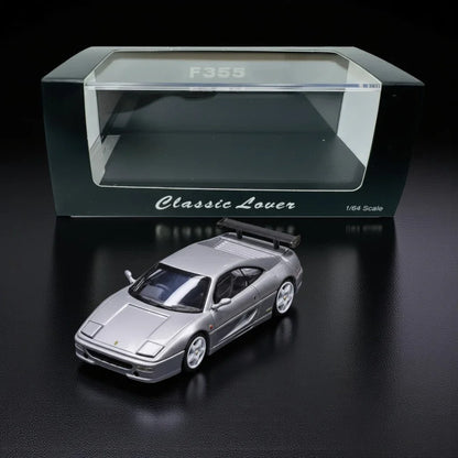 Classic Lover F355 Silver 1:64 Scale Diecast Car Model – Collector’s Edition